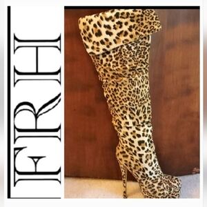 FRH Brown Over the Knee Boots